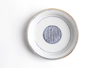 鈴木美佳子　１２ｃｍ小皿　矢羽根画像