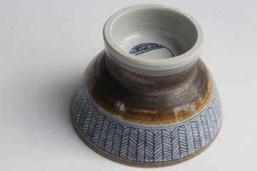鈴木美佳子　小どんぶり　矢羽根（茶）画像