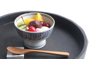 鈴木美佳子　小どんぶり　矢羽根（茶）画像