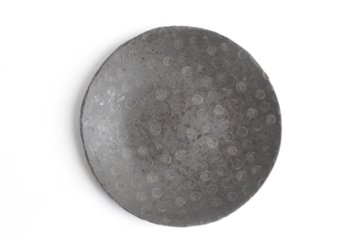 鈴木美佳子　黒水玉皿画像