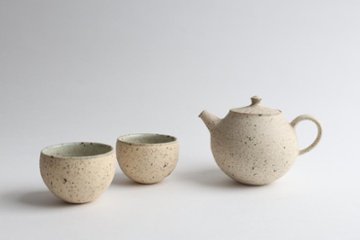 畑中　篤　荒化粧急須　小画像