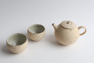 畑中　篤　荒化粧急須　小画像