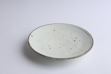 坪井俊憲　粉引五寸皿画像