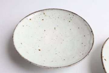 坪井俊憲　粉引五寸皿画像