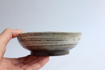 坪井俊憲　刷毛目粉引なます皿画像