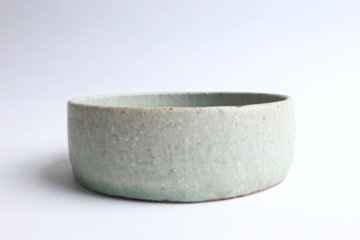 坪井俊憲　灰釉平鉢画像