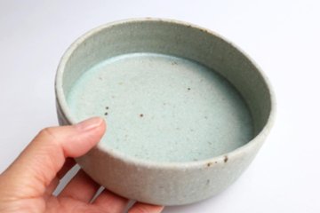 坪井俊憲　灰釉平鉢画像