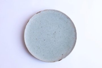 坪井俊憲　灰釉高台皿　中画像