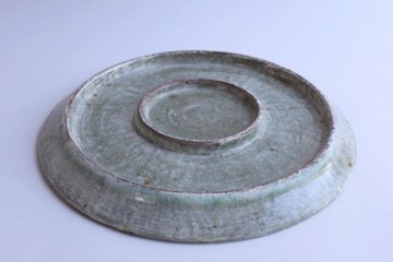 坪井俊憲　刷毛目台皿画像