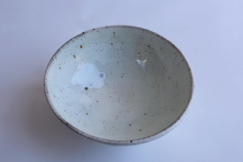 坪井俊憲　粉引飯碗画像
