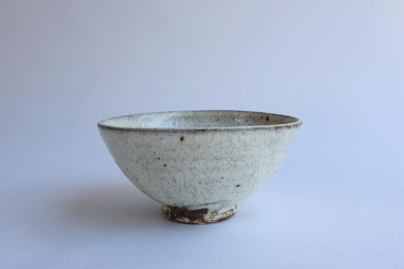 坪井俊憲　粉引飯碗画像