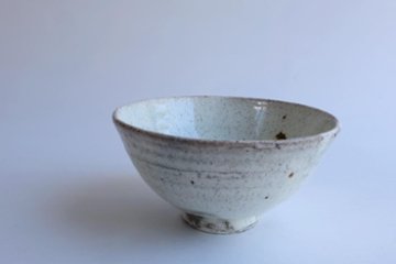 坪井俊憲　粉引飯碗画像