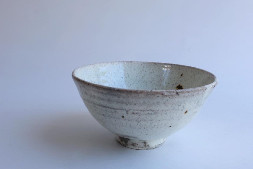 坪井俊憲　粉引飯碗画像