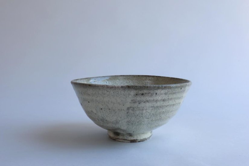 坪井俊憲　粉引飯碗画像