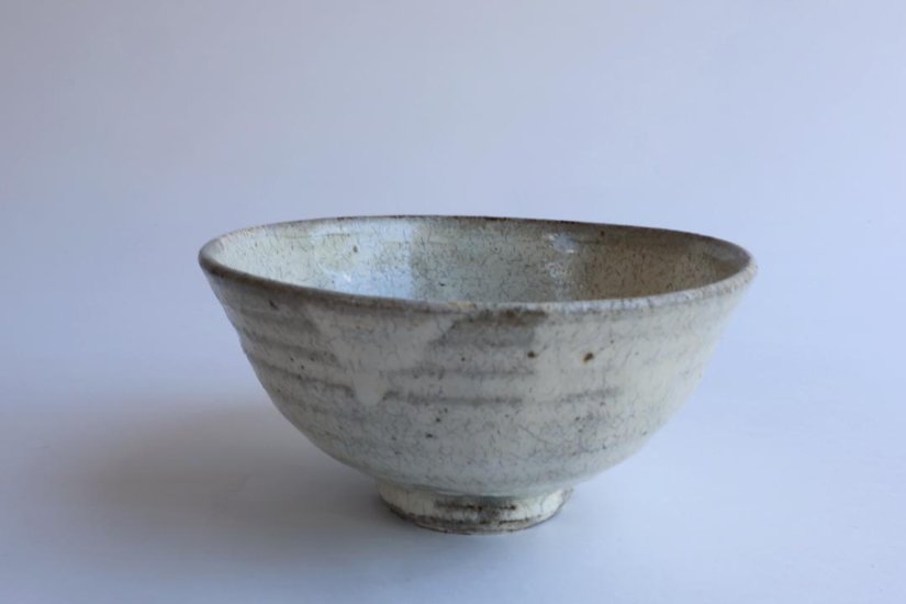 坪井俊憲　粉引飯碗画像