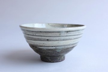坪井俊憲　刷毛目飯碗画像