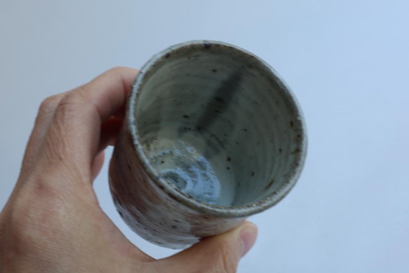 坪井俊憲　粉引湯呑画像