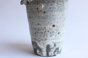 坪井俊憲　粉引筒片口画像