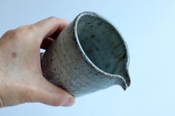 坪井俊憲　粉引筒片口画像