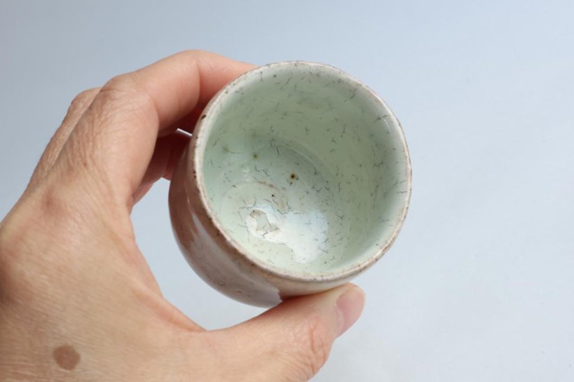 坪井俊憲　粉引ぐい呑画像