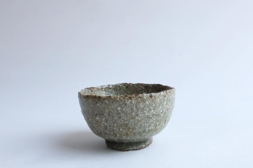 坪井俊憲　灰釉ぐい呑画像