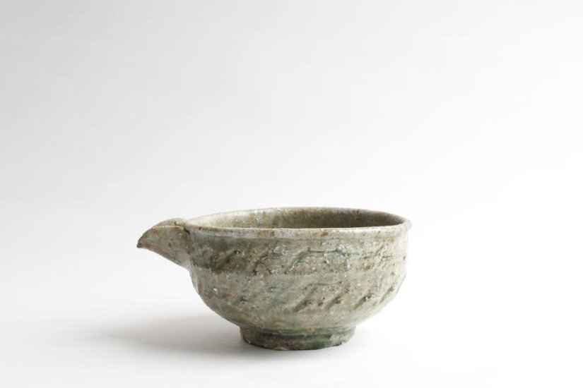 坪井俊憲　灰釉片口画像