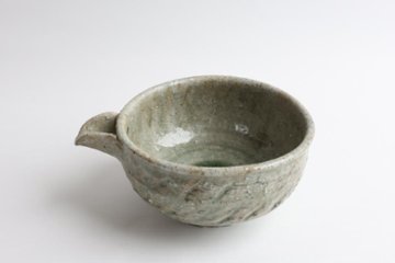 坪井俊憲　灰釉片口画像