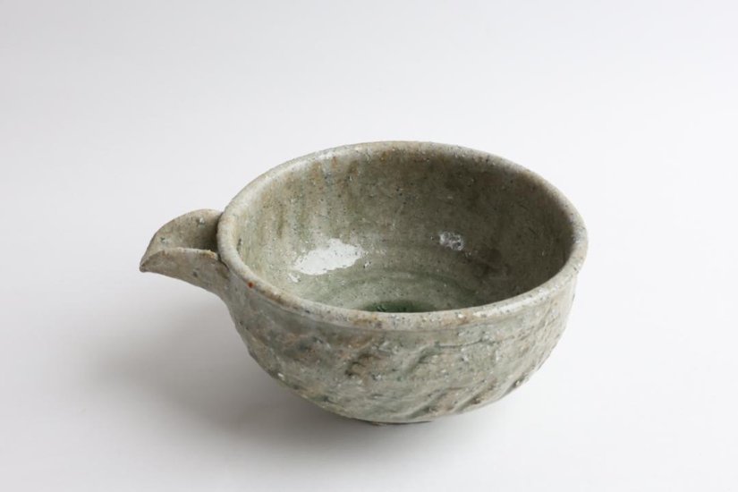 坪井俊憲　灰釉片口画像