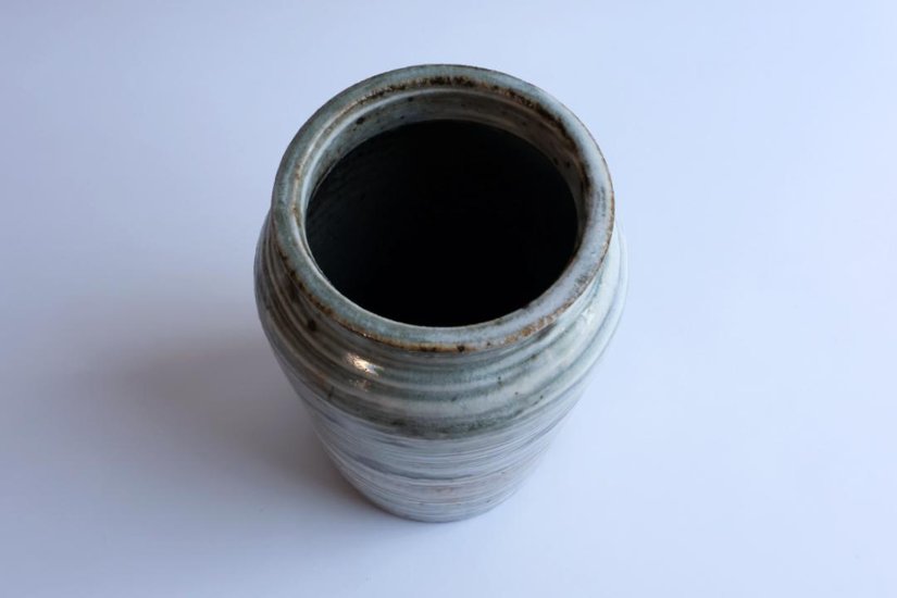 坪井俊憲　刷毛目壺画像