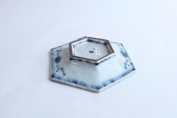 小峠貴美子　六角皿　小　唐草画像