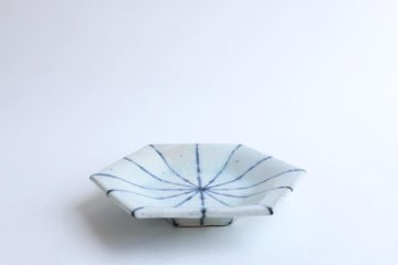 小峠貴美子　六角皿　小　十草画像