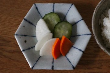 小峠貴美子　六角皿　小　十草画像