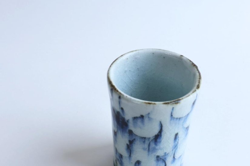小峠貴美子　筒湯呑み　唐草画像
