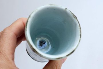 小峠貴美子　筒湯呑み　唐草画像