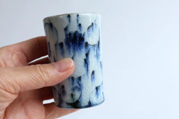 小峠貴美子　筒湯呑み　唐草画像