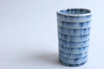 小峠貴美子　筒湯呑み　縞画像