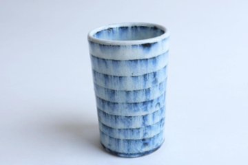 小峠貴美子　筒湯呑み　縞画像