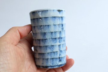 小峠貴美子　筒湯呑み　縞画像