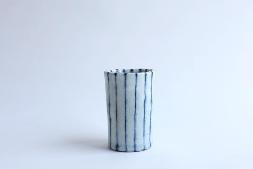 小峠貴美子　筒湯呑み　十草画像