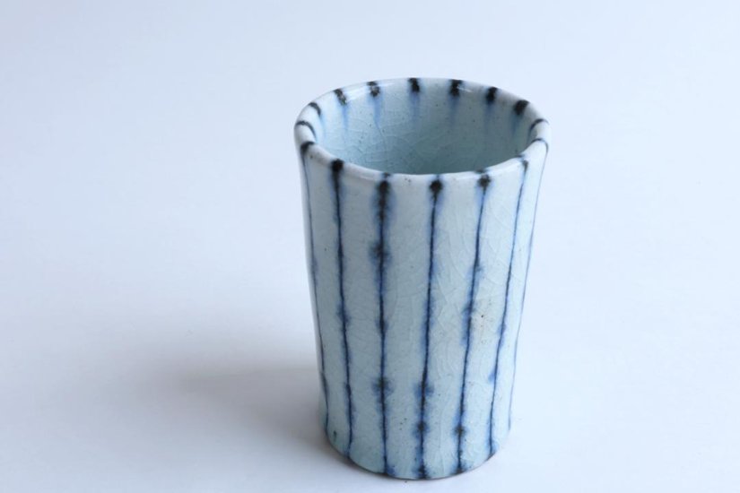 小峠貴美子　筒湯呑み　十草画像