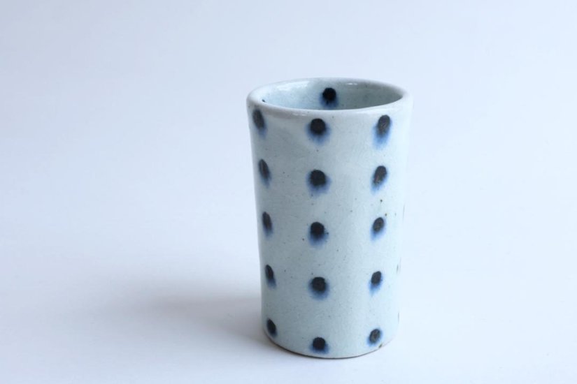 小峠貴美子　筒湯呑み　豆絞り画像