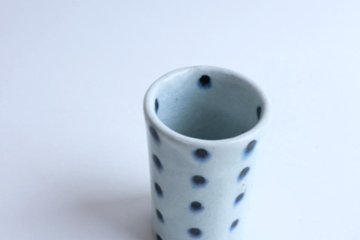 小峠貴美子　筒湯呑み　豆絞り画像