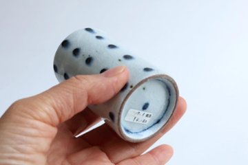 小峠貴美子　筒湯呑み　豆絞り画像