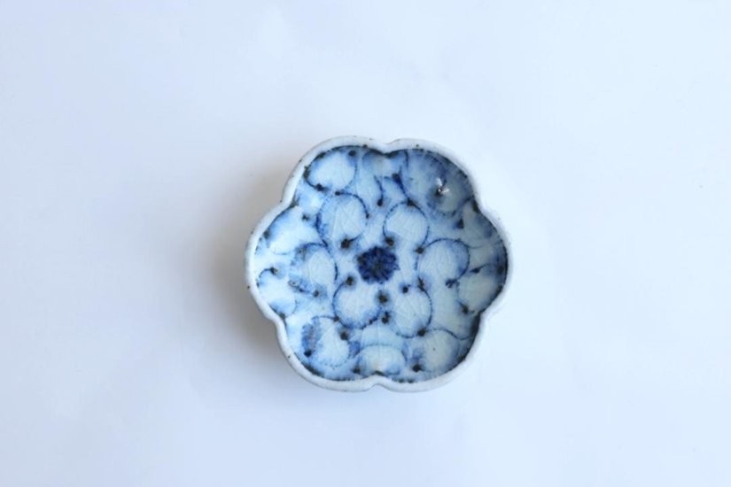 小峠貴美子　六弁輪花豆皿画像