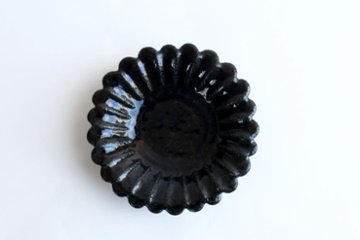 小峠貴美子　輪花豆皿　るりの画像