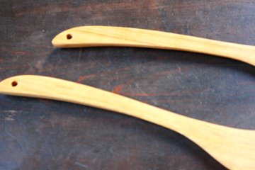 Canaria Wood Works　調理へら（月）左利き用　ヤマザクラ画像