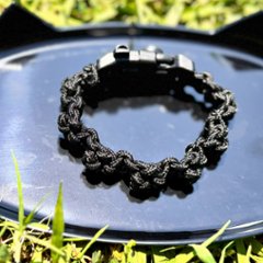 【肉球の防災ブレスレット】③黒×黒画像