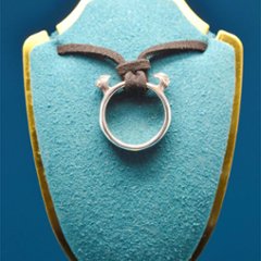 アメリカンカールの耳リング｜指輪にもネックレスにもなる猫アクセサリー（シルバー925）の画像