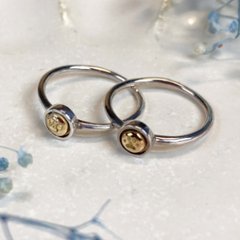 クラシック猫リング｜肉球カスタムできるシンプルリング（シルバー×18金・選べるデザイン）画像