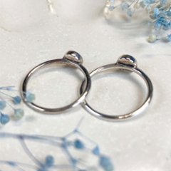 クラシック猫リング｜肉球カスタムできるシンプルリング（シルバー×18金・選べるデザイン）画像